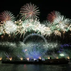 Britain New Year Fireworks Print Britain New Year Fireworks Print