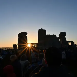 Print of Stonehenge Summer Solstice Celebration Print of Stonehenge Summer Solstice Celebration