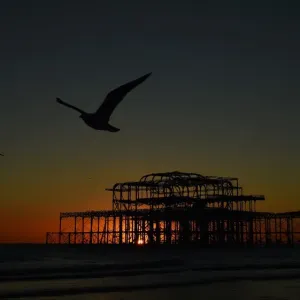 Britain-Weather-Offbeat-Brighton Britain-Weather-Offbeat-Brighton