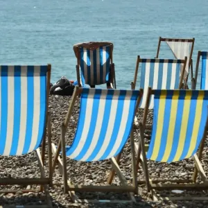 Britain-Weather-Offbeat-Deckchairs Britain-Weather-Offbeat-Deckchairs