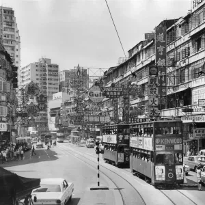 1950s Hong Kong Street Scene Print 1950s Hong Kong Street Scene Print