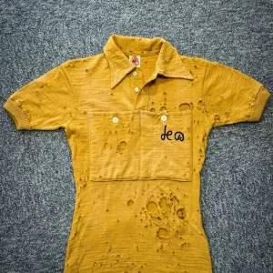 Print of Jacques Marinelli in Yellow Tour de France Jersey Print of Jacques Marinelli in Yellow Tour de France Jersey
