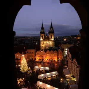 Czech Christmas Market Print Czech Christmas Market Print