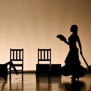 Silhouette Dancers Print in Spanish Dance Silhouette Dancers Print in Spanish Dance