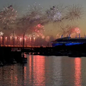 FIFA Confederation Cup Final Fireworks Print FIFA Confederation Cup Final Fireworks Print