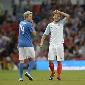 Print of One Direction members at Soccer Aid charity match Print of One Direction members at Soccer Aid charity match
