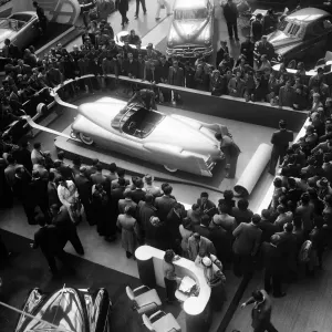 Print of the 38th Paris Auto Show at Grand Palais Print of the 38th Paris Auto Show at Grand Palais