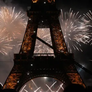 La France-Jour de la Bastille-Fête d'artifice.