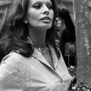 Print of Sophia Loren at 30th Cannes Film Festival, May 1976