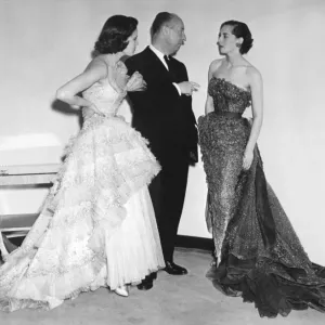 Vintage Print of Christian Dior and Mannequins Vintage Print of Christian Dior and Mannequins