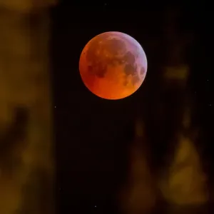 France Eclipse Moon Print