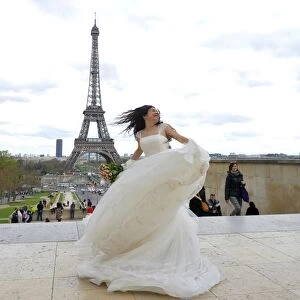 France-Paris-Love-Eiffel Tower-Happy