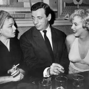 Print of Simone Signoret, Yves Montand and Marilyn Monroe Print of Simone Signoret, Yves Montand and Marilyn Monroe