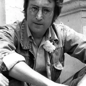 John Lennon in Cannes, 1971 Print John Lennon in Cannes, 1971 Print