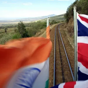 The Print of Kenya's Lunatic Express Crossing the Rift Valley