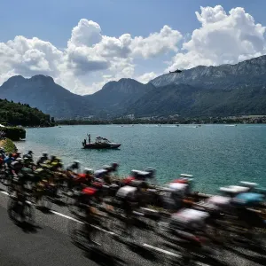 Lake Annecy Print, 2018 Tour de France Lake Annecy Print, 2018 Tour de France
