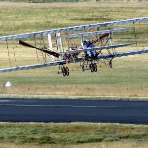 Print of a replica Wright Flyer 3 in flight Print of a replica Wright Flyer 3 in flight
