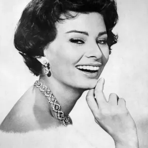 Print of Sophia Loren in 1960s attire