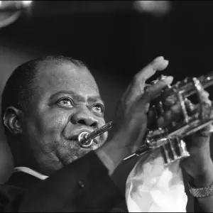Louis Armstrong Performing in Paris Louis Armstrong Performing in Paris
