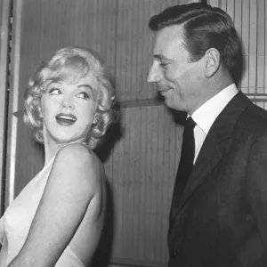 Marilyn Monroe and her Co-star Yves Montand Marilyn Monroe and her Co-star Yves Montand