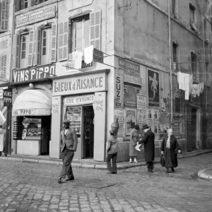 Marseille Street Scene Print Marseille Street Scene Print