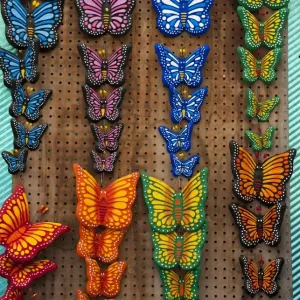 Mexico City Market Print: Ornamental Ceramic Butterflies Mexico City Market Print: Ornamental Ceramic Butterflies