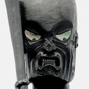 Print of a Maori carving at Eden Park stadium Print of a Maori carving at Eden Park stadium