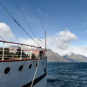 Print of the Earnslaw Steam Ship on Lake Wakatipu Print of the Earnslaw Steam Ship on Lake Wakatipu