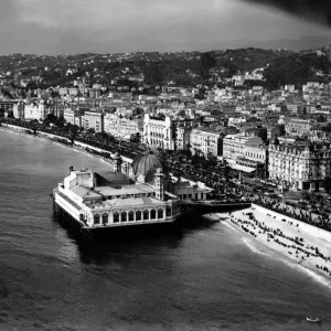 Print of 1935 Aerial View of Casino de la Jette in Nice Print of 1935 Aerial View of Casino de la Jette in Nice