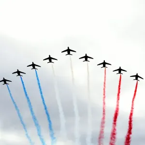 Patrouille de France perform, Tour de France 2018 Patrouille de France perform, Tour de France 2018