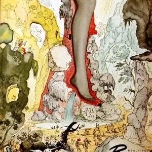 Salvador Dali Werbung für Strümpfe