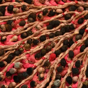 Spain-Catalonia-Human-Towers-Castellers Spain-Catalonia-Human-Towers-Castellers