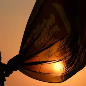 A 2019 Print of Sri Lankan Air Force Officers Holding the National Flag