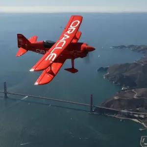 Sean Tucker's Golden Gate Bridge Flyby Print