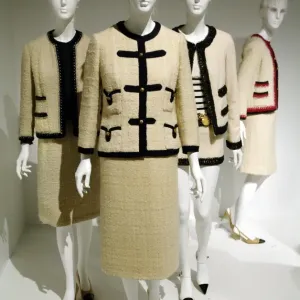 Print of Chanel suits on display at the Metropolitan Museum of Art Print of Chanel suits on display at the Metropolitan Museum of Art