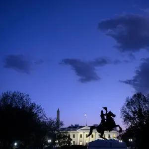 Print of the White House in Washington, DC Print of the White House in Washington, DC