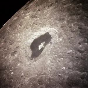 Print of a partial Moon view from the Apollo 13 lunar module