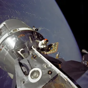 Apollo 9 Astronauts in Space Print