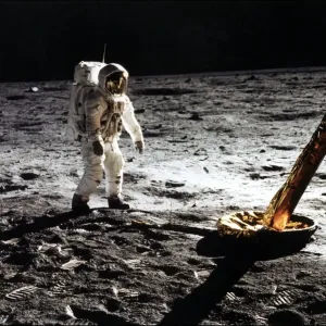 Apollo 11 Lunar Module on the Moon Print