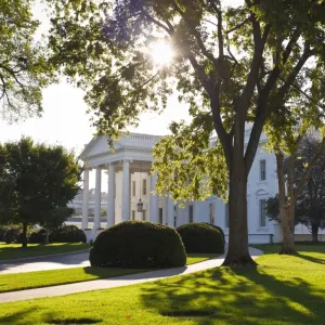 White House Print in Sunshine White House Print in Sunshine