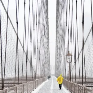 Usa-Weather-Snow-New York