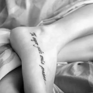 Venezuela Print: Woman's Foot Tattoo