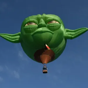 Yoda Hot Air Balloon Print Yoda Hot Air Balloon Print