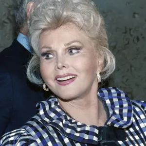 A 1989 photograph of Zsa Zsa Gabor in print A 1989 photograph of Zsa Zsa Gabor in print