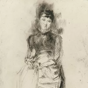 Agnes, c. 1873-75 (drypont on paper)
