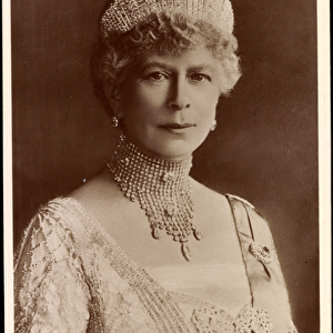 Ak Her Majesty Queen Mary, Queen Mary of Teck, England (b / w photo)