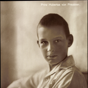 Ak Young Prince Hubertus of Prussia, Liersch 7992 (b / w photo)