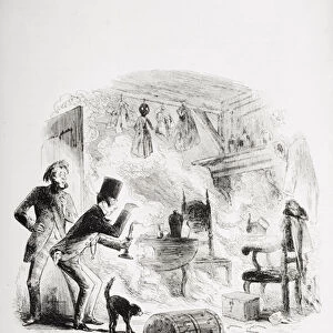 The appointed time, illustration from Bleak House by Charles Dickens (1812-70)