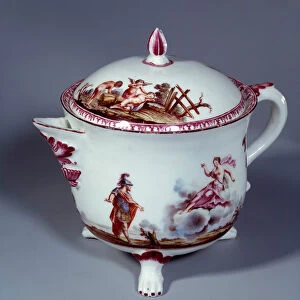 Art France: pot. Vincennes porcelain, 1750. Sevres, Porcelain Manufacture