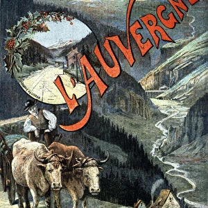Auvergne mountains, Lioran region, tourism advertising, late 19th century